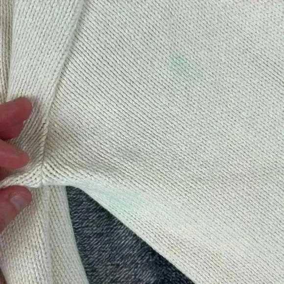 Vtg 70s 80s Chunky Knit Sweater Lion Crafters Full Zip Cricket Style S Collared - Picture 10 of 16